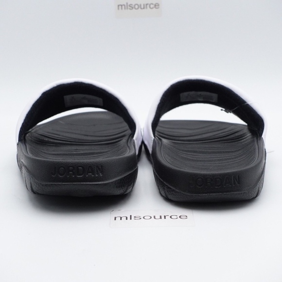 NEW Jordan Break Slide Sandals AR6374-016 Black/University Red/White - Picture 4 of 11